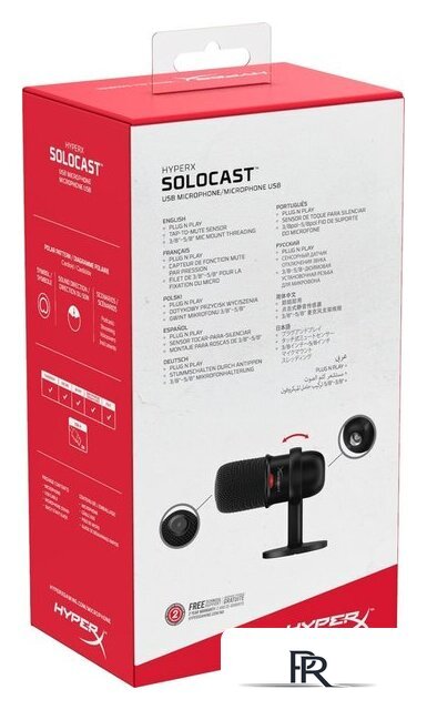 Проводной микрофон HyperX SoloCast (черный) - Изображение №9 — Интернет-магазин ПроЗаказ