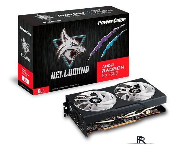 Видеокарта PowerColor Hellhound Radeon RX 7600 8GB GDDR6 RX 7600 8G-L/OC - Изображение №2 — Интернет-магазин ПроЗаказ