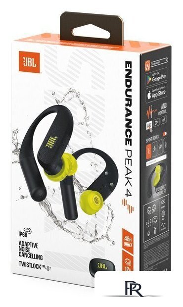 Наушники JBL Endurance Peak 4 (черный/лаймовый) - Изображение №8 — Интернет-магазин ПроЗаказ