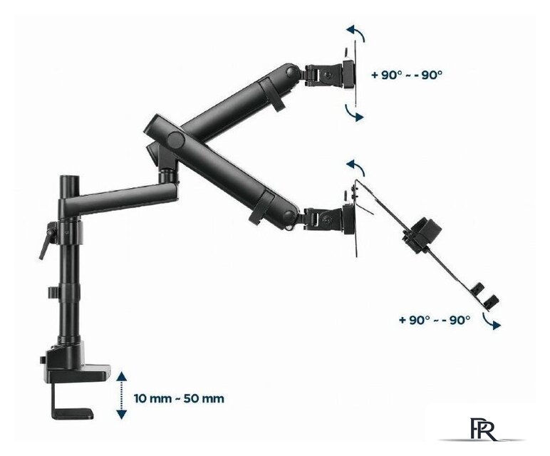 Кронштейн для монитора Gembird MA-DA3-02 - Изображение №12 — Интернет-магазин ПроЗаказ