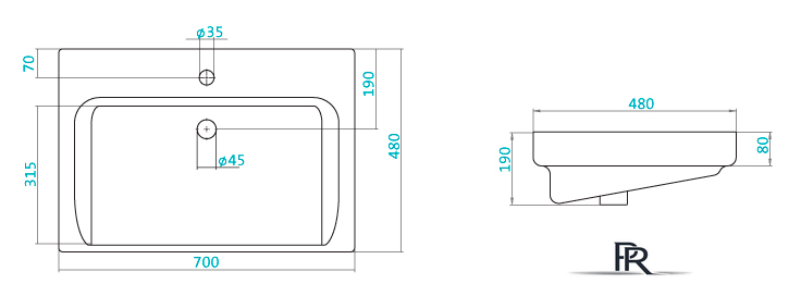 Умывальник Santek Тигода 70 - Изображение №4 — Интернет-магазин ПроЗаказ