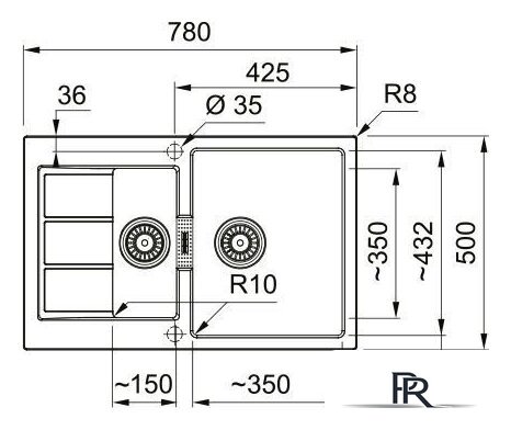Кухонная мойка Franke S2D 651-78 143.0618.684 - Изображение №1 — Интернет-магазин ПроЗаказ