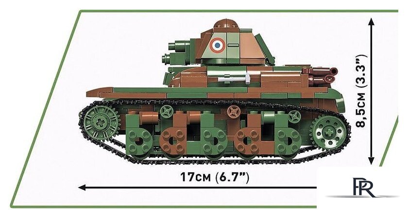 Конструктор Cobi World War II 2553 Renault R35 - Изображение №3 — Интернет-магазин ПроЗаказ