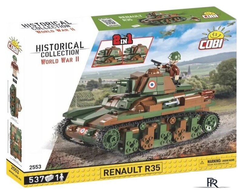 Конструктор Cobi World War II 2553 Renault R35 - Изображение №1 — Интернет-магазин ПроЗаказ