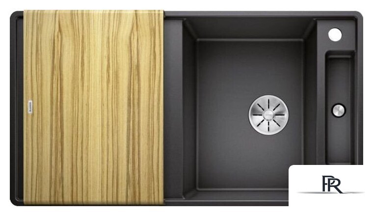 Кухонная мойка Blanco Axia III 5 S-F 523225 (антрацит, деревянная доска) - Изображение №1 — Интернет-магазин ПроЗаказ