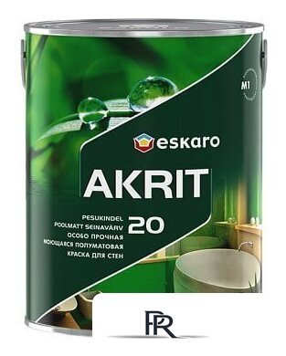 Краска Eskaro Akrit 20 9.5л (белый) - Изображение №1 — Интернет-магазин ПроЗаказ