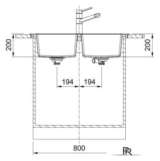Кухонная мойка Franke Sirius 2.0 S2D 620-35-35 143.0618.701 (серый асфальт) - Изображение №3 — Интернет-магазин ПроЗаказ