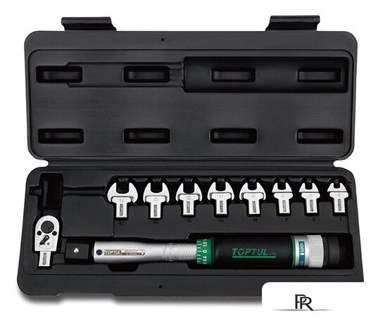Динамометрический ключ с набором Toptul 3/8