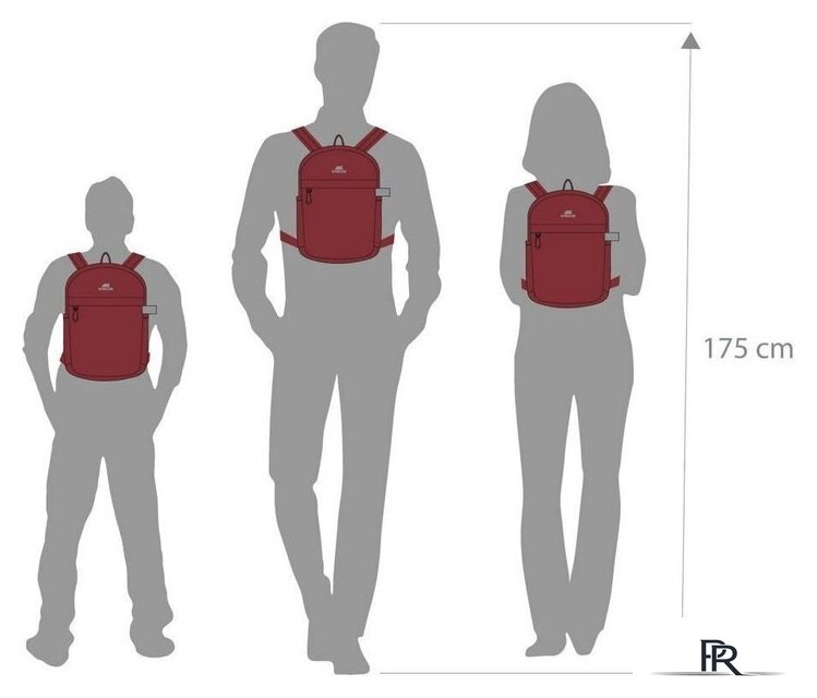 Городской рюкзак Rivacase 5422 (красный) - Изображение №18 — Интернет-магазин ПроЗаказ