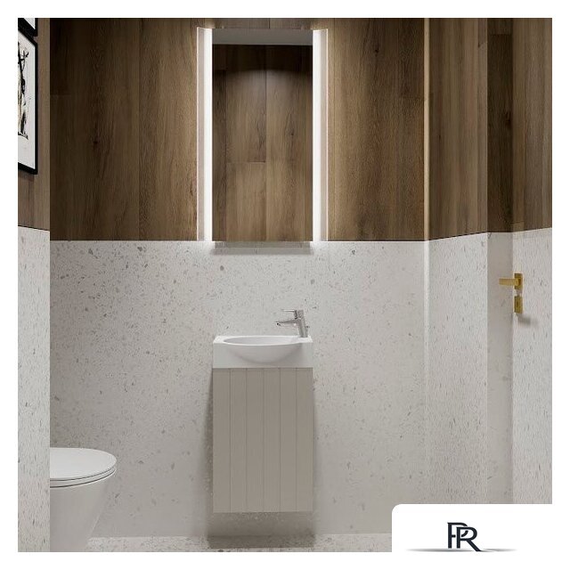  Lauter Тумба под умывальник Из искусственного мрамора Amelia 40 (кашемир п/мат) - Изображение №4 — Интернет-магазин ПроЗаказ