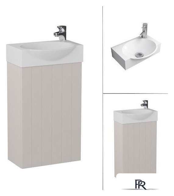  Lauter Тумба под умывальник Из искусственного мрамора Amelia 40 (кашемир п/мат) - Изображение №2 — Интернет-магазин ПроЗаказ