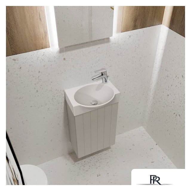  Lauter Тумба под умывальник Из искусственного мрамора Amelia 40 (кашемир п/мат) - Изображение №5 — Интернет-магазин ПроЗаказ