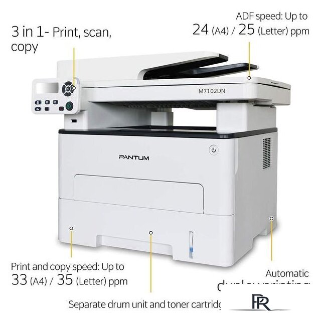 МФУ Pantum M7102DN - Изображение №2 — Интернет-магазин ПроЗаказ