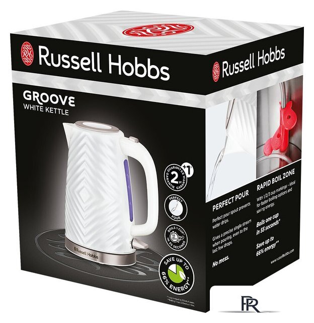 Электрический чайник Russell Hobbs 26381-70 Groove - Изображение №7 — Интернет-магазин ПроЗаказ
