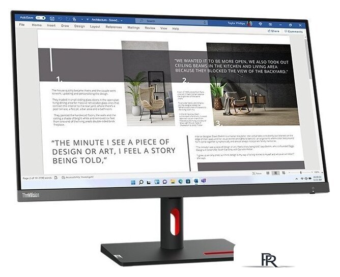 Монитор Lenovo ThinkVision S27i-30 63DFKAT4EU - Изображение №2 — Интернет-магазин ПроЗаказ