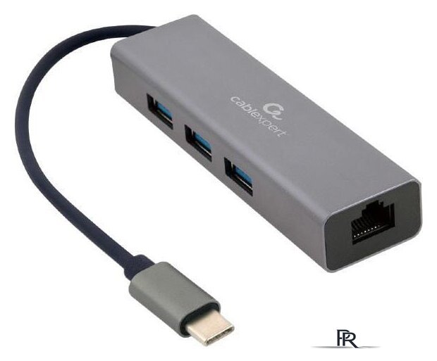 USB-хаб Cablexpert A-CMU3-LAN-01 - Изображение №1 — Интернет-магазин ПроЗаказ