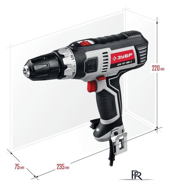 Дрель-шуруповерт Зубр ДШ-М1-400-2 - Изображение №2 — Интернет-магазин ПроЗаказ