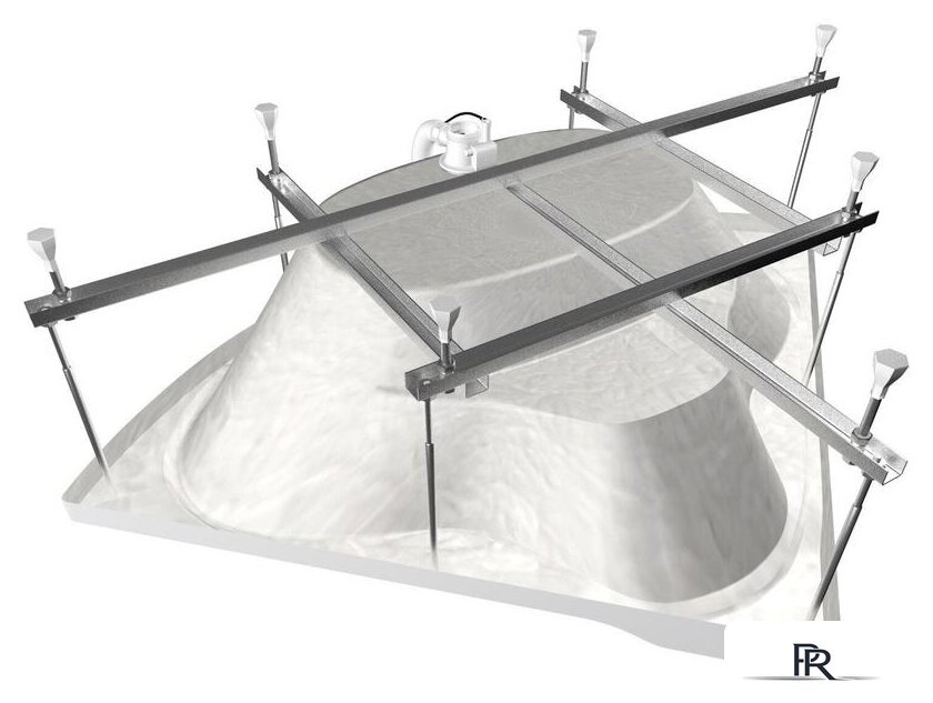 Ванна Triton Троя 150x150 (с каркасом) - Изображение №3 — Интернет-магазин ПроЗаказ