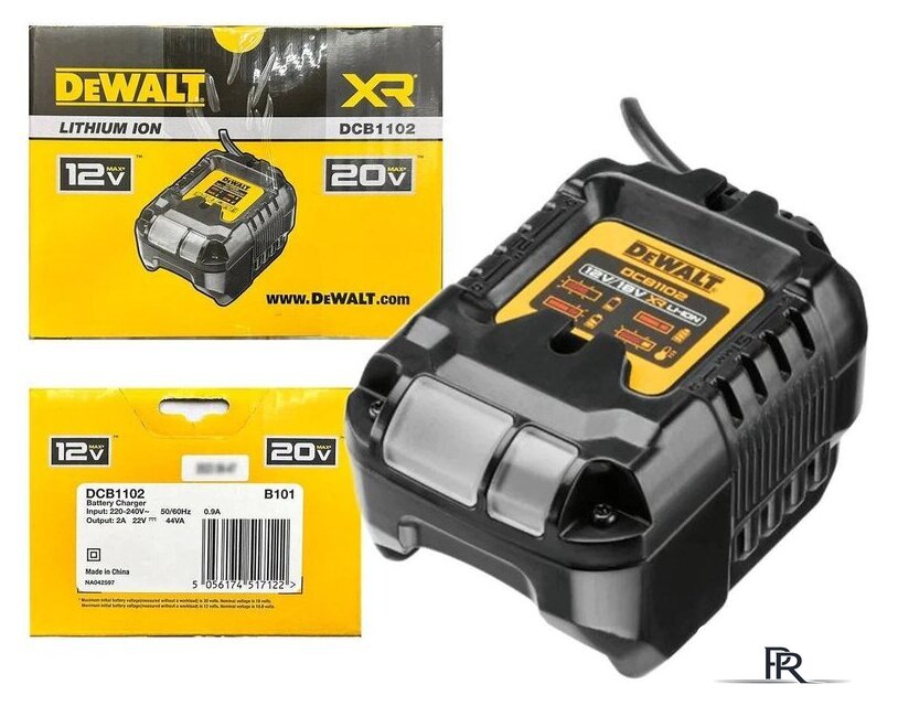 Зарядное устройство DeWalt DCB1102 (12/18В) - Изображение №1 — Интернет-магазин ПроЗаказ