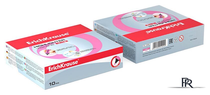 Набор маркеров Erich Krause Visioline V-12 розовый 32498 (10 шт) - Изображение №3 — Интернет-магазин ПроЗаказ
