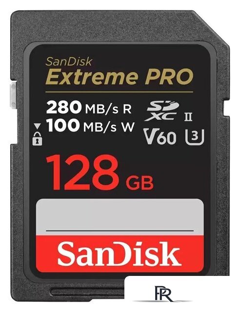 Карта памяти SanDisk Extreme PRO SDXC SDSDXEP-128G-GN4IN 128GB - Изображение №1 — Интернет-магазин ПроЗаказ