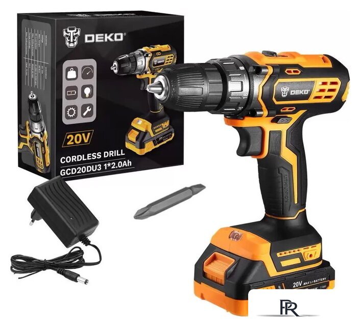 Дрель-шуруповерт Deko GCD20DU3 063-4144 (с 1-им АКБ, без кейса) - Изображение №1 — Интернет-магазин ПроЗаказ