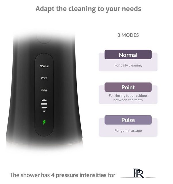 Ирригатор  TrueLife AquaFloss Compact L100 (черный) - Изображение №2 — Интернет-магазин ПроЗаказ