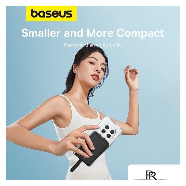 Внешний аккумулятор Baseus Magnetic Fast Charge Power Bank Type-C Edition 30W 10000mAh (черный) - Изображение №17 — Интернет-магазин ПроЗаказ
