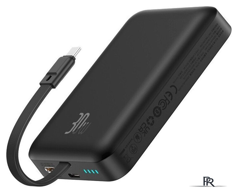 Внешний аккумулятор Baseus Magnetic Fast Charge Power Bank Type-C Edition 30W 10000mAh (черный) - Изображение №1 — Интернет-магазин ПроЗаказ