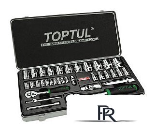 Набор трещотка с головками Toptul GCAD3402 34 предмета - Изображение №1 — Интернет-магазин ПроЗаказ