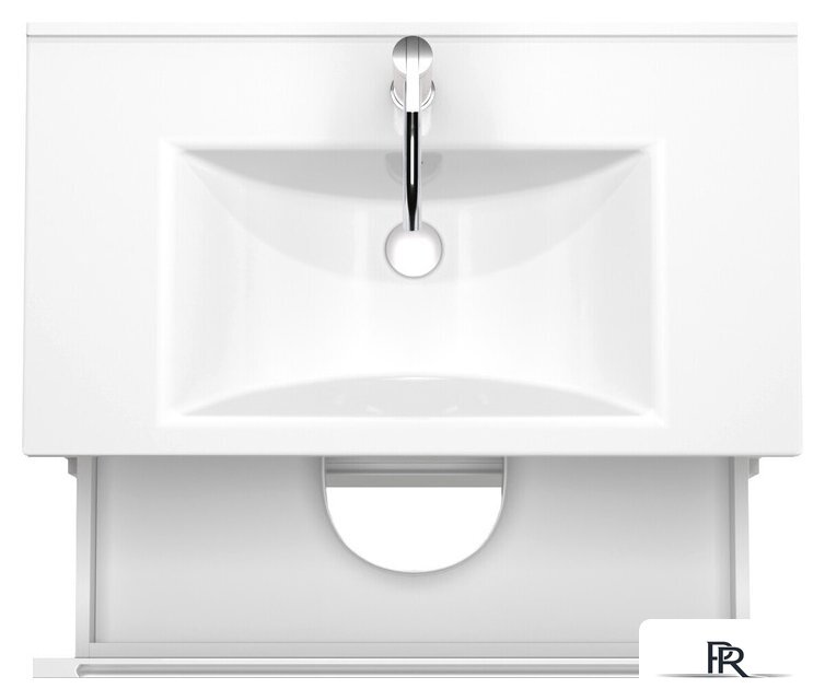  ЗОВ Тумба с умывальником Дион 100 D100LWP0M9003MKV5-OL100 (белый матовый) - Изображение №2 — Интернет-магазин ПроЗаказ