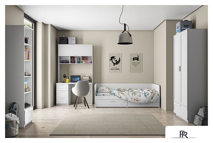 Кровать Anrex Skagen 90-2 90x200 (белый) - Изображение №2 — Интернет-магазин ПроЗаказ