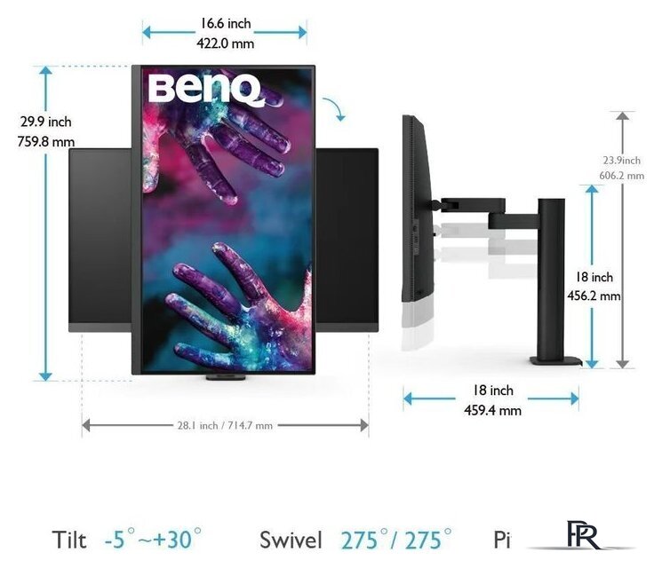 Монитор BenQ DesignVue PD3205UA - Изображение №3 — Интернет-магазин ПроЗаказ