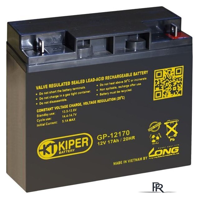 Аккумулятор для ИБП Kiper GP-12170 (12В/17 А·ч) - Изображение №1 — Интернет-магазин ПроЗаказ