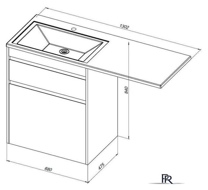  Aquanet Тумба с умывальником Токио 130 R 239303 - Изображение №18 — Интернет-магазин ПроЗаказ