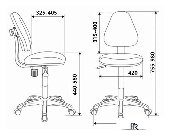 Компьютерное кресло Бюрократ KD-4/MASKARAD (мультиколор) - Изображение №5 — Интернет-магазин ПроЗаказ