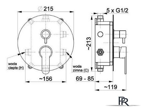 Смеситель Armatura Hexa Ring 35 3529-410-00 - Изображение №2 — Интернет-магазин ПроЗаказ