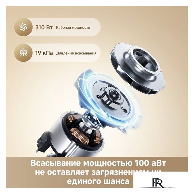 Пылесос Dreame Cordless Vacuum Cleaner R10s Essential VZV29A (евровилка, белый) - Изображение №6 — Интернет-магазин ПроЗаказ