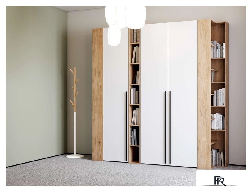 Шкаф-пенал Мебельград Ренн шкаф 1 дверь (белый аляска) - Изображение №3 — Интернет-магазин ПроЗаказ