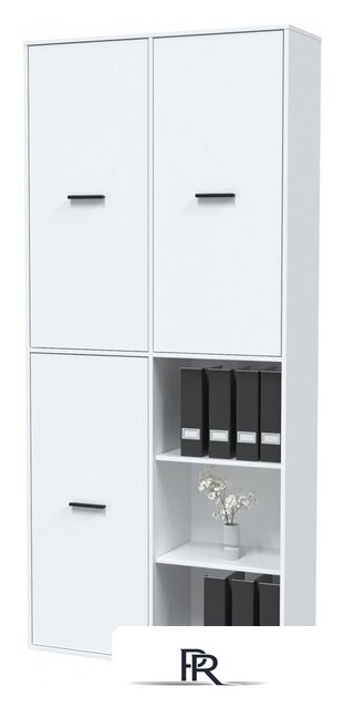 Шкаф распашной Интерлиния Skill-20 (3) (белый/белый) - Изображение №2 — Интернет-магазин ПроЗаказ