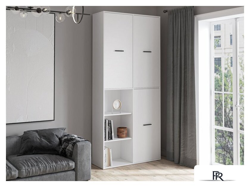 Шкаф распашной Интерлиния Skill-20 (3) (белый/белый) - Изображение №8 — Интернет-магазин ПроЗаказ