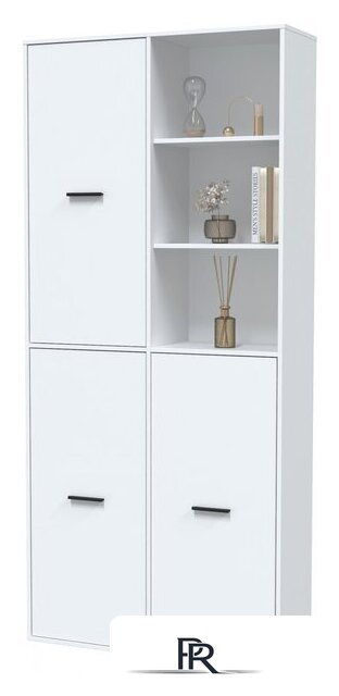 Шкаф распашной Интерлиния Skill-20 (3) (белый/белый) - Изображение №4 — Интернет-магазин ПроЗаказ