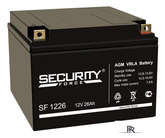 Аккумулятор для ИБП Security Force SF 1226 (12В/26 А·ч) - Изображение №1 — Интернет-магазин ПроЗаказ