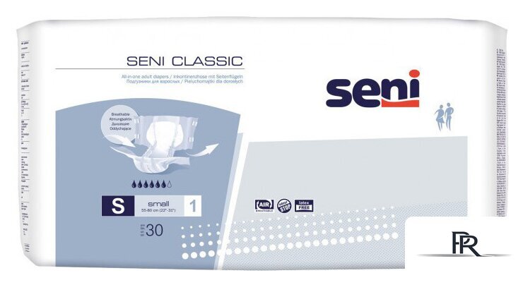 Подгузники для взрослых Seni Classic Small (30 шт) - Изображение №1 — Интернет-магазин ПроЗаказ