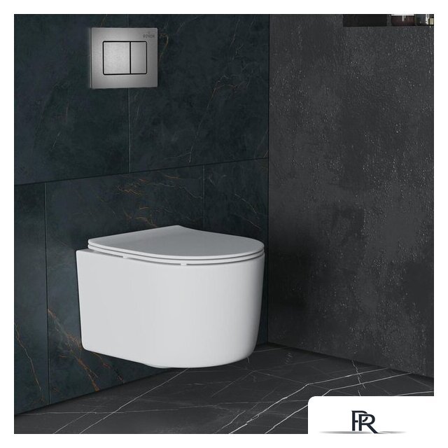 Унитаз подвесной Roxen Simple Compact в комплекте с инсталляцией StounFix Dual Fresh 6 в 1 954681 (кнопка: оружейная сталь) - Изображение №17 — Интернет-магазин ПроЗаказ