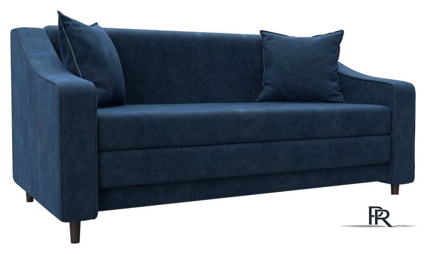 Диван Лига диванов Лига-071 129781 (велюр Brut 11 синий) - Изображение №1 — Интернет-магазин ПроЗаказ