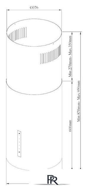 Кухонная вытяжка Korting Cylinder KHA 39970 W - Изображение №4 — Интернет-магазин ПроЗаказ