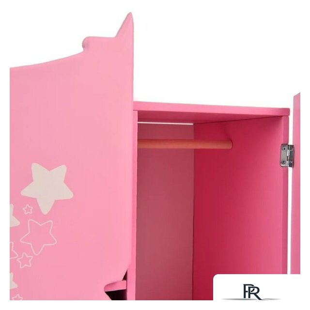 Шкаф для кукол Leader Toys Diamond Star c дизайнерским звездным принтом 74219 (розовый) - Изображение №16 — Интернет-магазин ПроЗаказ