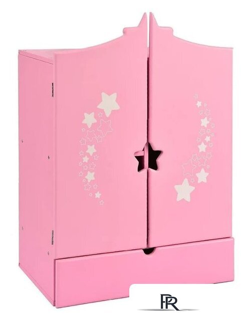 Шкаф для кукол Leader Toys Diamond Star c дизайнерским звездным принтом 74219 (розовый) - Изображение №1 — Интернет-магазин ПроЗаказ