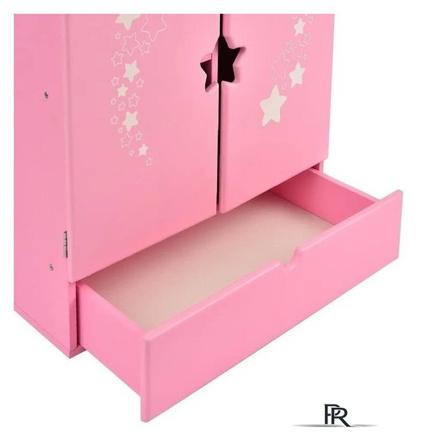 Шкаф для кукол Leader Toys Diamond Star c дизайнерским звездным принтом 74219 (розовый) - Изображение №14 — Интернет-магазин ПроЗаказ